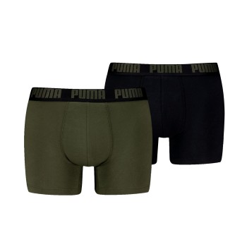 Puma 2P Men Everyday Basic Boxer Militærgrøn  bomuld Medium Herre