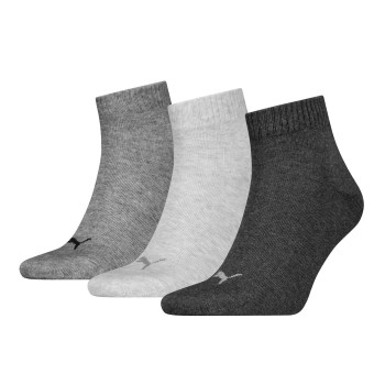 Puma Strømper 3P Quarter Socks Grå Str 39/42