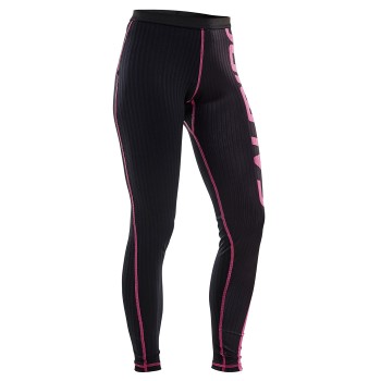 Salming Baselayer Pant Women Sort/Rosa polyester Small Dame