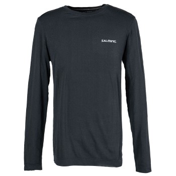 Salming Seamless LS Tee Men Sort XX-Large Herre