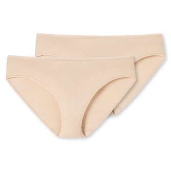 Schiesser Trusser 2P 95-5 Organic Tai Beige bomuld 3XL Dame