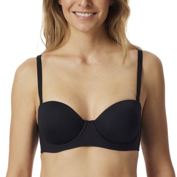 Schiesser BH Bandeau Bra Sort A 90 Dame