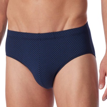 Schiesser Cotton Casuals Mini Brief Mørkblå økologisk bomuld Medium Herre