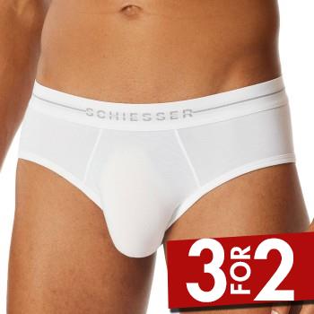 Schiesser 2P Cotton Flex Rio Briefs Hvid bomuld Large Herre