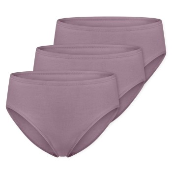 Schiesser Trusser 3P Essentials Cotton Briefs Violet bomuld 38 Dame