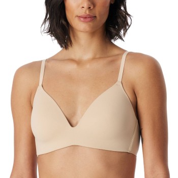 Schiesser BH Invisible Soft Bra With Underwired Bra Creme A 75 Dame