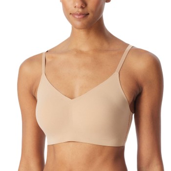 Schiesser BH Invisible Soft Bustier Padded Bralette Sand 42 Dame