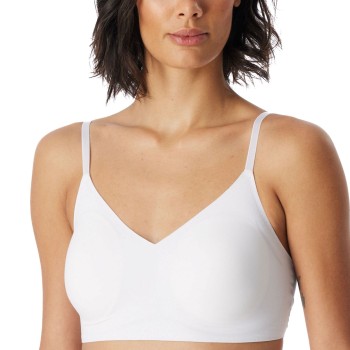 Schiesser BH Invisible Soft Bustier Padded Bralette Hvid 36 Dame