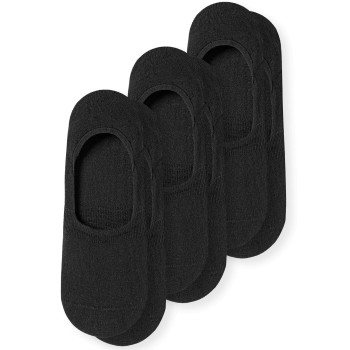 Schiesser Strømper 3P Long Life Cool Steps Socks Sort Str 39/40 Dame
