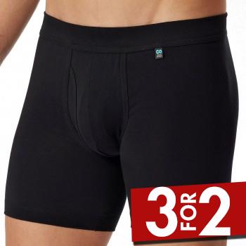 Schiesser Long Life Cotton Cyclist Boxer Sort bomuld Small Herre