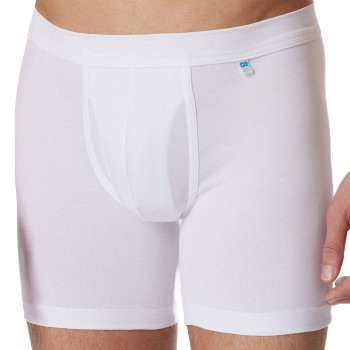 Schiesser Long Life Cotton Cyclist Boxer Hvid bomuld Medium Herre