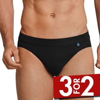 Schiesser Long Life Cotton Rio Brief Sort bomuld Large Herre