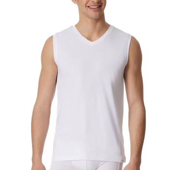 Schiesser Long Life Cotton Tank Top Hvid bomuld X-Large Herre