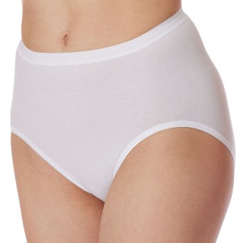 Schiesser Trusser Luxury High Waist Pants Hvid bomuld 44 Dame