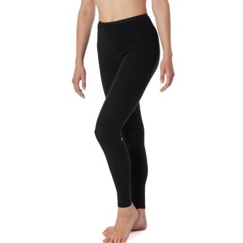 Schiesser Luxury Leggings Sort bomuld 36 Dame