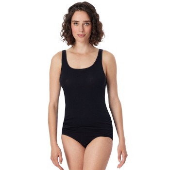 Schiesser Luxury Top Sort bomuld 42 Dame