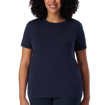 Schiesser Mix and Relax Modal Shirt Mørkblå modal Small Dame