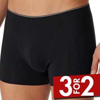 Schiesser Organic Cotton Boxer 3XL-4XL Sort økologisk bomuld 4XL Herre