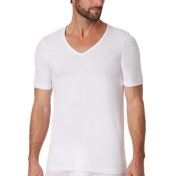 Schiesser 2P Organic Cotton V-Neck 3XL-4XL Hvid økologisk bomuld 3XL Herre