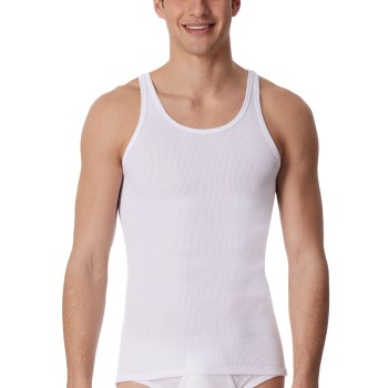 Schiesser Original Double Rib Undershirt Hvid bomuld XX-Large Herre