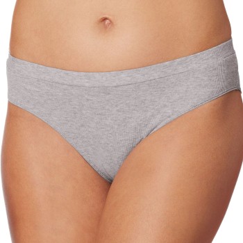 Schiesser Trusser Pure Rib Organic Cotton Rio Briefs Lysegrå 42 Dame