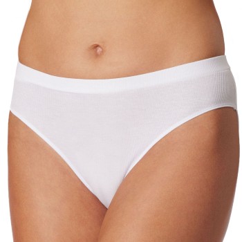 Schiesser Trusser Pure Rib Organic Cotton Rio Briefs Hvid 44 Dame