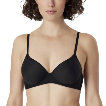 Schiesser BH Spacer Full Cup Bra Sort polyester D 85 Dame