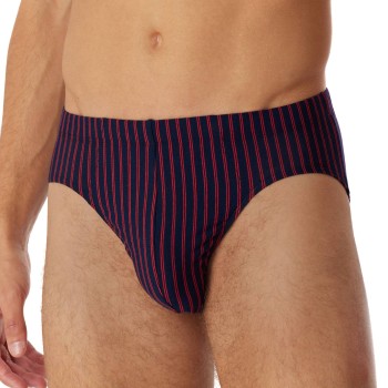 Schiesser Supermini Briefs Rød/Blå bomuld 3XL Herre