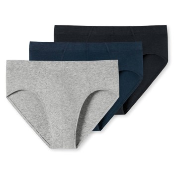 Schiesser 3P Supermini Organic Cotton Briefs Flerfarvet bomuld XX-Large Herre
