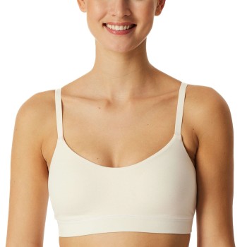 Schiesser BH Unique Cotton Bustier Bra Creme bomuld 36 Dame