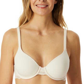 Schiesser BH Unique Cotton Wired Bra Creme bomuld A 85 Dame