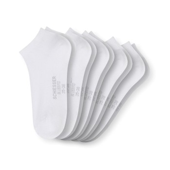 Schiesser Strømper 5P Women Sneaker Socks Hvid Str 35/38 Dame