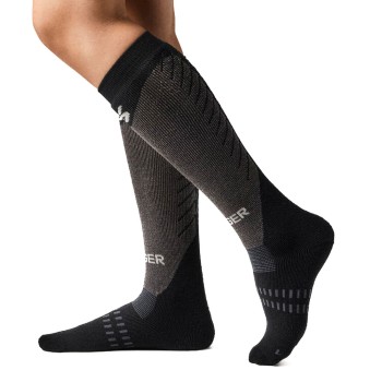 Seger Strømper Alpine Core Heavy Wool Socks Sort merinould Str 46/48