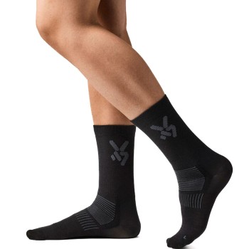 Seger Strømper Glide Light Wool Ski Socks Sort Str 40/42