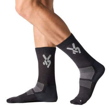 Seger Strømper Glide Light Wool Ski Socks Antracit Str 37/39