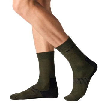 Seger Strømper Wanderer Light Wool Socks Mørkgrøn  Str 46/48