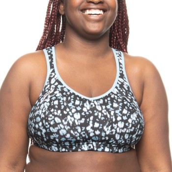 Shock Absorber BH Active MultiSports Support Bra Blå Mønster F 75 Dame