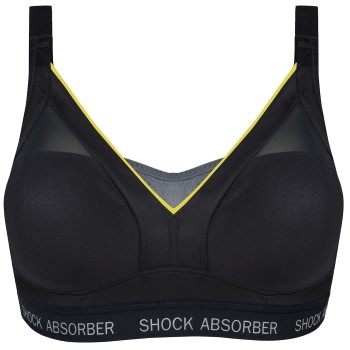 Shock Absorber BH Active Shaped Support Bra Sort/Gul E 80 Dame
