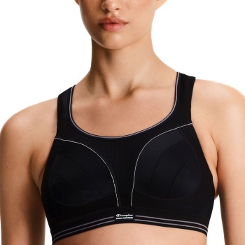 Shock Absorber BH Ultimate Run Bra Sort polyamid H 75 Dame