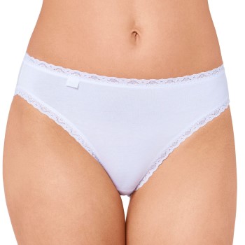Sloggi Trusser 3P 24 7 Cotton Lace Tai Briefs Hvid bomuld 46 Dame