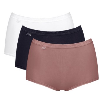 Sloggi Trusser 3P Basic Plus Maxi Colored Flerfarvet-2 bomuld 40 Dame