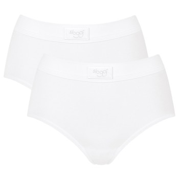 Sloggi Trusser 2P Double Comfort Maxi Multi Hvid bomuld 46 Dame