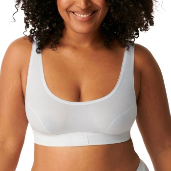 Sloggi BH 2P Double Comfort Top Hvid bomuld 46 Dame
