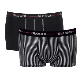 Sloggi 2P For Men Start Hip Sort m Rand bomuld Large Herre