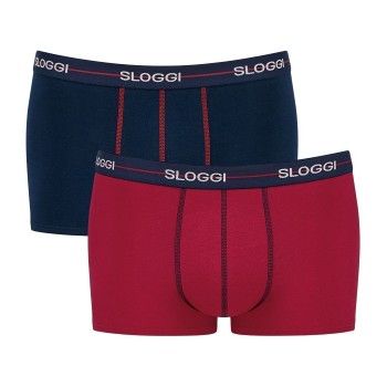 Sloggi 2P For Men Start Hip Blå/Rød bomuld Large Herre