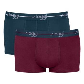 Sloggi 2P For Men Start Hip Marine/Rød bomuld Small Herre
