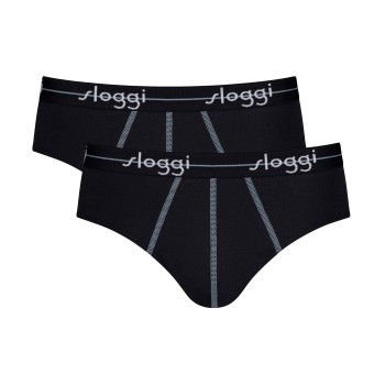 Sloggi 2P For Men Start Midi Sort bomuld XX-Large Herre
