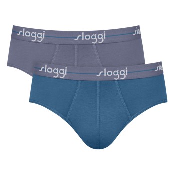 Sloggi 2P For Men Start Midi Ocean bomuld Medium Herre