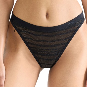 Sloggi Trusser FREE Evolve Lace String Sort Sloggi 02 Dame