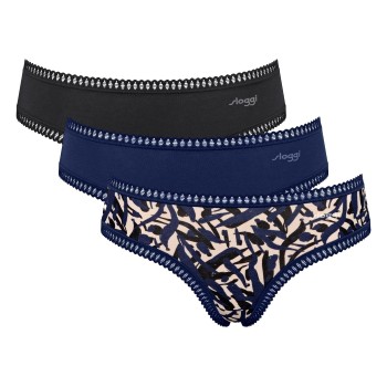 Sloggi Trusser 3P GO Crush Hipster Briefs Rosa/Gul bomuld XX-Large Dame